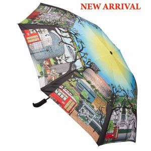 New Orleans Streetcar Golf Sized Folding Umbrella
